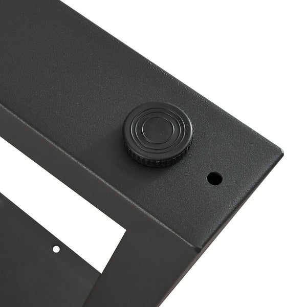 Stalen onderstel Greiling set van 2 tafelpoot zwart [en.casa]