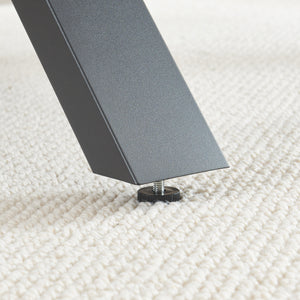 Stalen onderstel Greith set van 2 tafelpoot zwart [en.casa]