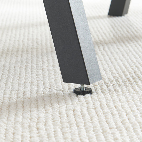 Stalen onderstel Heustreu set van 2 tafelpoot zwart [en.casa]