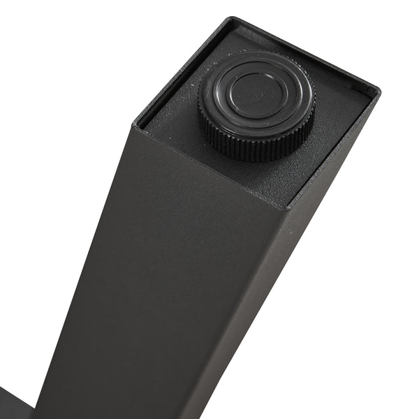 Stalen onderstel Heustreu set van 2 tafelpoot zwart [en.casa]