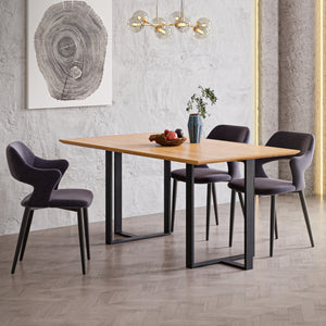 [en.casa] Stalen onderstel Ashby set van 2 tafelpoot zwart - 2 varianten