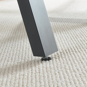 Stalen onderstel Eschau set van 2 tafelpoot zwart [en.casa]