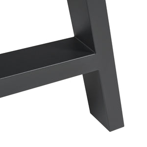 Stalen onderstel Eschau set van 2 tafelpoot zwart [en.casa]