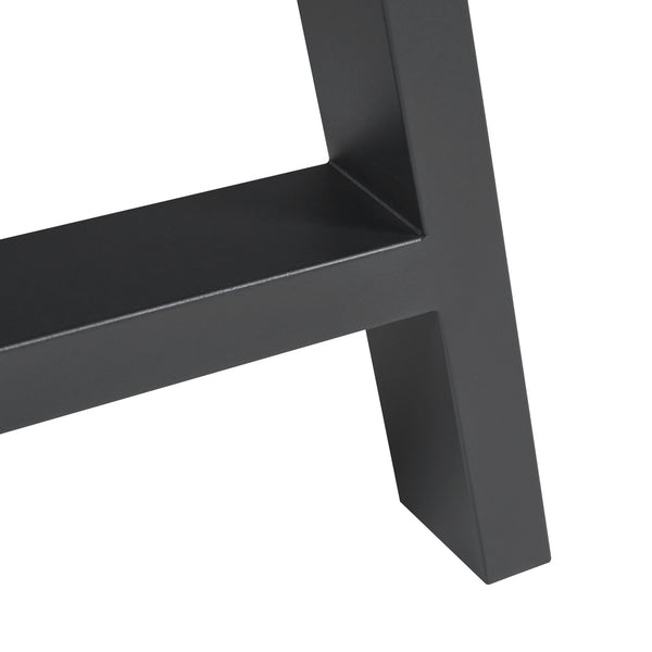 Stalen onderstel Eschau set van 2 tafelpoot zwart [en.casa]
