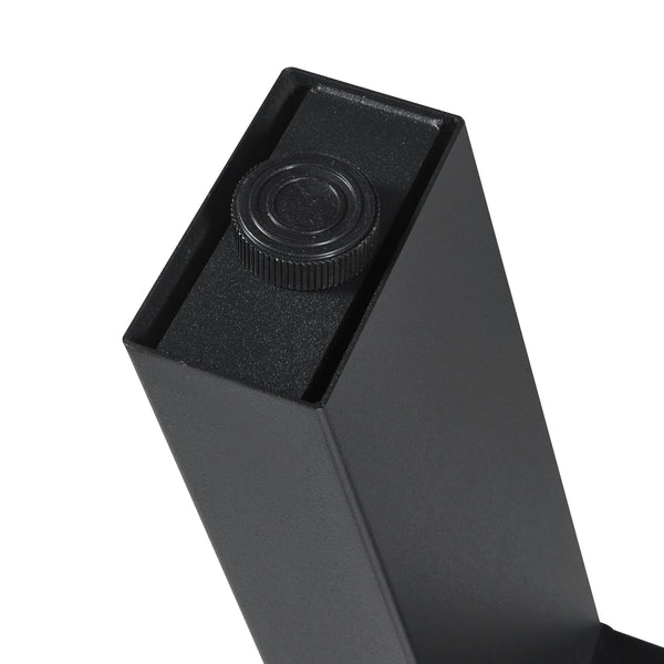 Stalen onderstel Eschau set van 2 tafelpoot zwart [en.casa]