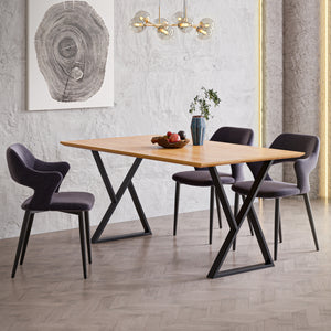 [en.casa] Stalen onderstel Karvia set van 2 tafelpoot zwart - 2 varianten