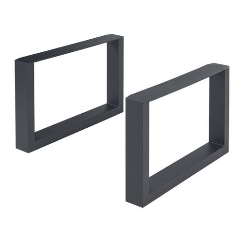 Stalen onderstel Makers set van 2 tafelpoot zwart [en.casa]