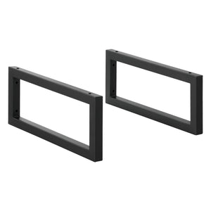 Gestell 2er - Set Zwart versch. Maten en.casa - premiumXL