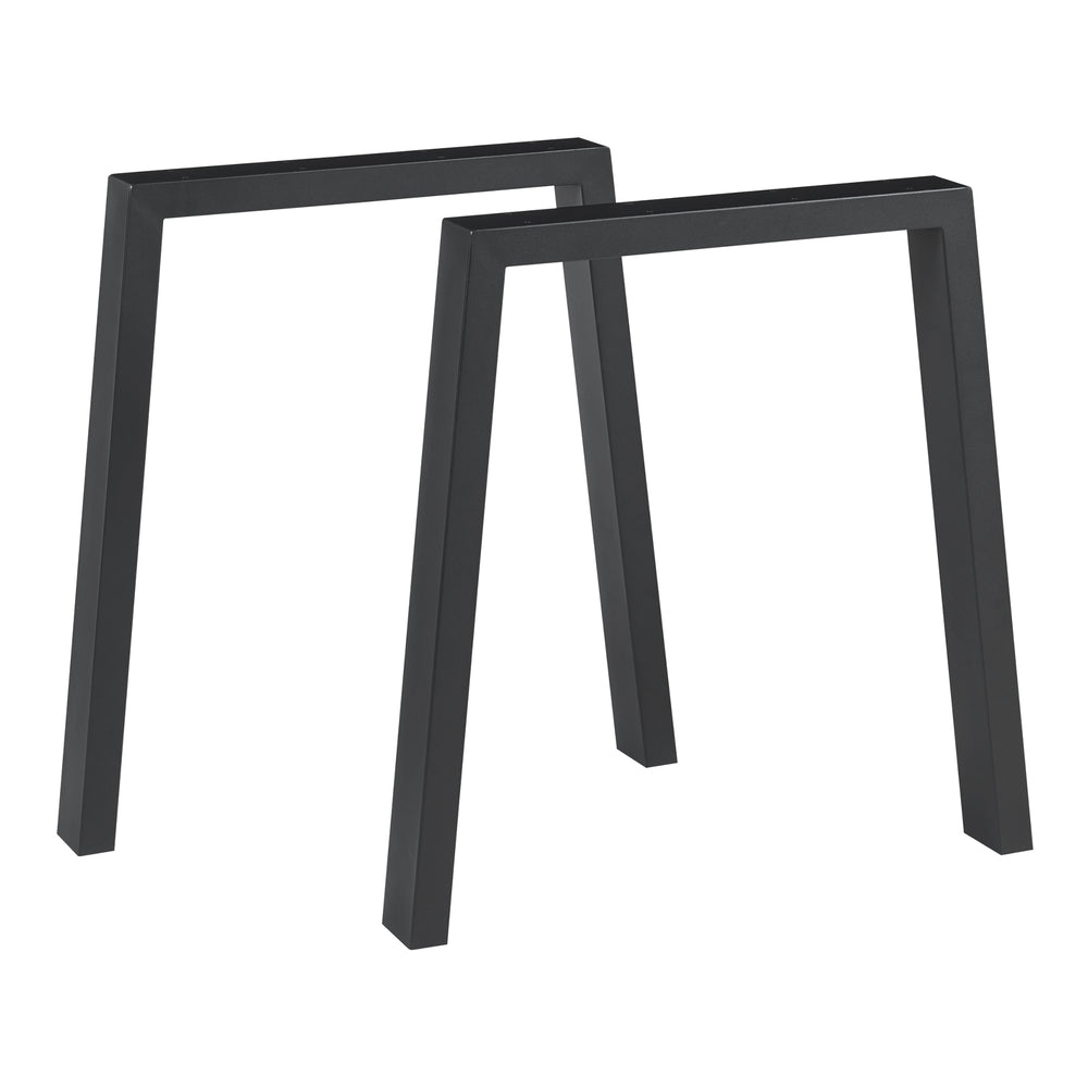 Tafelonderstel 2-delige set Kraftisried 72x70cm Zwart [en.casa] - premiumXL