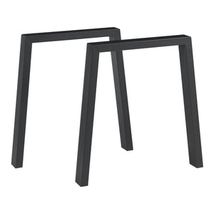 Tafelonderstel 2-delige set Kraftisried 72x70cm Zwart [en.casa] - premiumXL