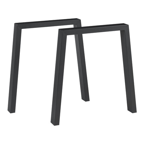 Tafelonderstel 2-delige set Kraftisried 72x70cm Zwart [en.casa] - premiumXL