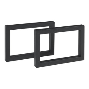 Tafelonderstel 2-delige set Lunderskov 35x50cm Zwart [en.casa] - premiumXL