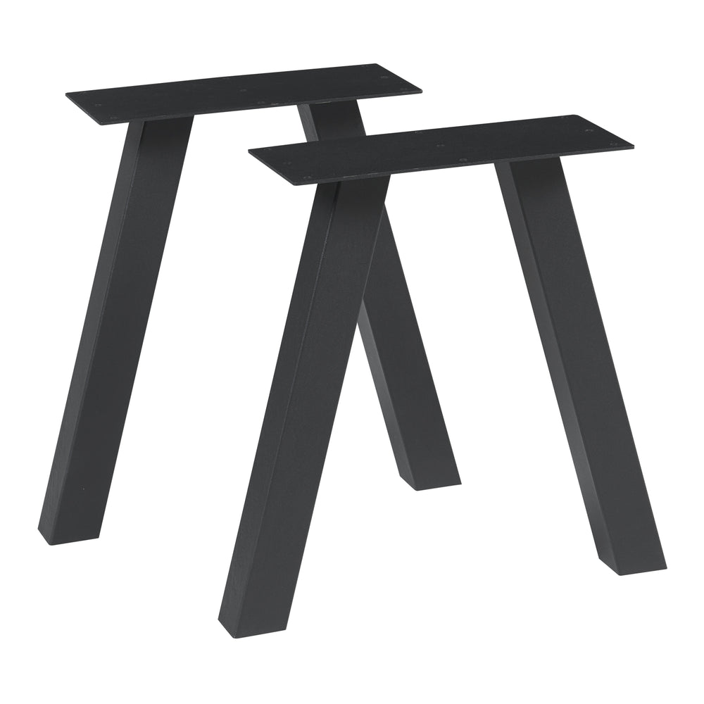 Tafelonderstel 2-delig set Mariager 42x40cm Zwart [en.casa] - premiumXL