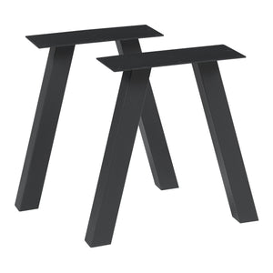 Tafelonderstel 2-delig set Mariager 42x40cm Zwart [en.casa] - premiumXL