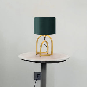 lux.pro Tafellamp Smethwick bureaulamp E14 goudkleurig en donkergroen