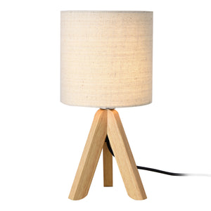 Tafellamp Koblenz E14 Max. 40W met houten poten Beige lux.pro - premiumXL