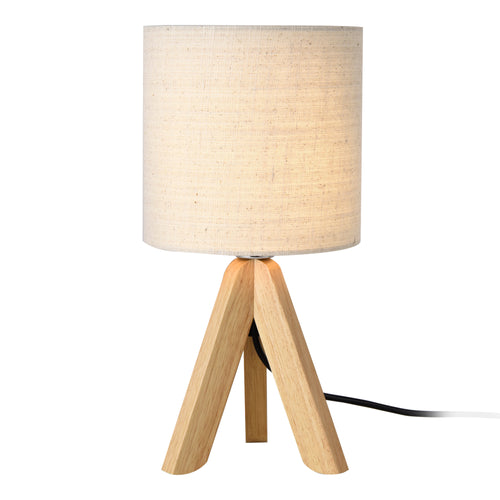 Tafellamp Koblenz E14 Max. 40W met houten poten Beige lux.pro - premiumXL