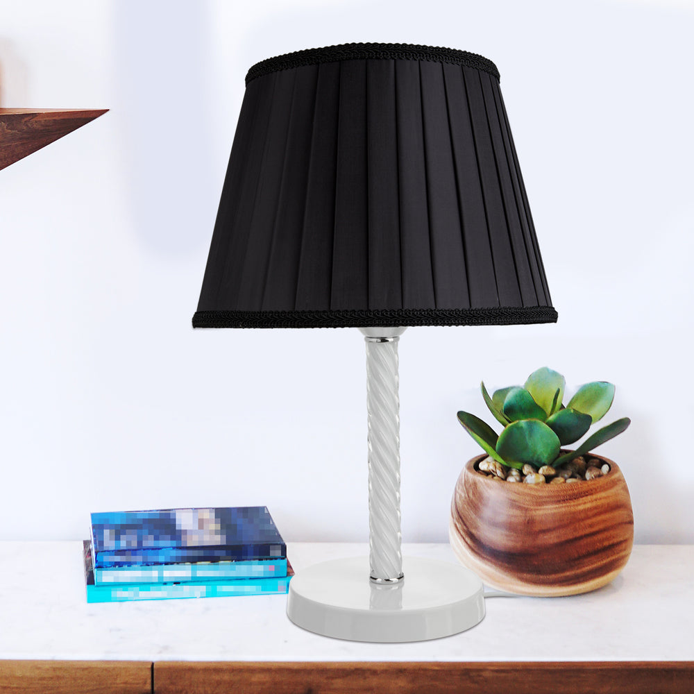 Tafellamp Kilbride E27 Metaal Glas Textiel in verschillende kleuren [lux.pro] - premiumXL