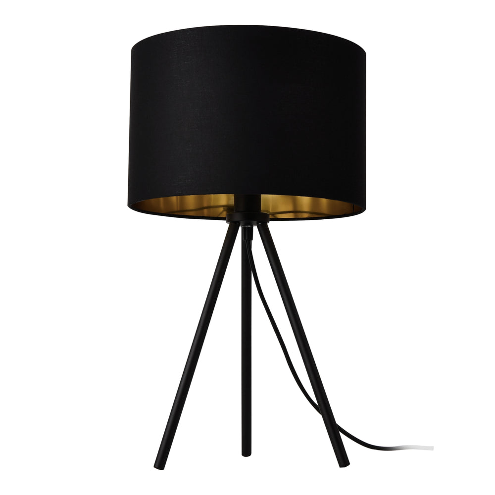 Tafellamp Metz Max 40W met stoffen kap en metalen poten lux.pro - premiumXL