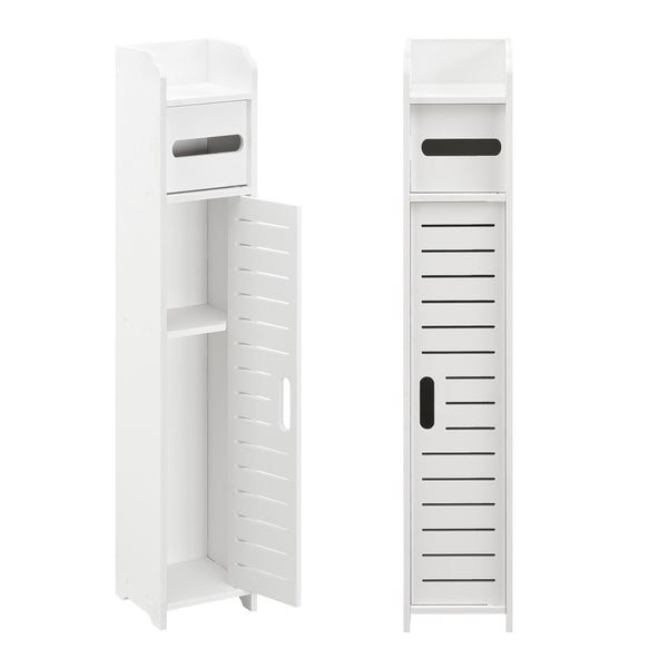 Toiletrol houder Leoben HKC badkamerkast toiletkast 80x15x15 cm - 2 varianten