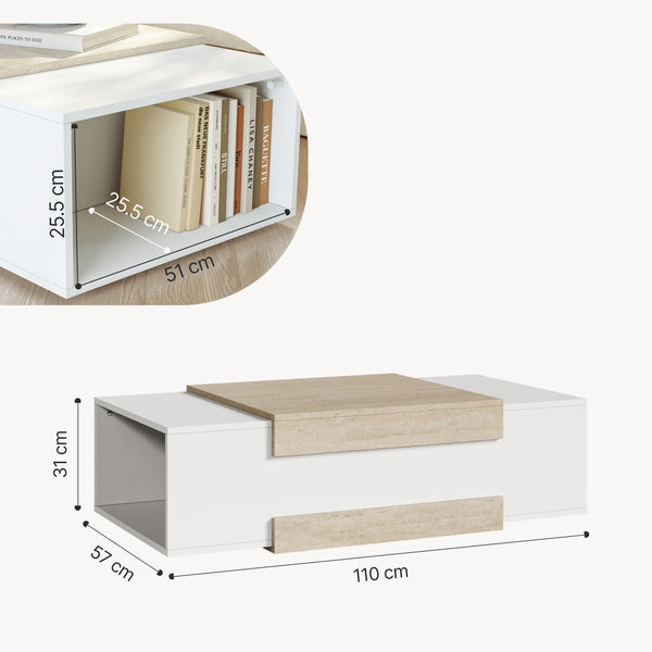 Salontafel Eljak 110x57x31 cm [en.casa]