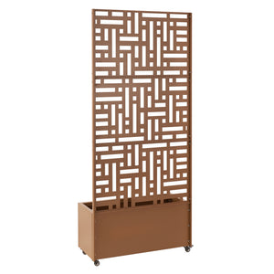 Tuinscherm Bernalda met plantenbak op wielen casa.pro