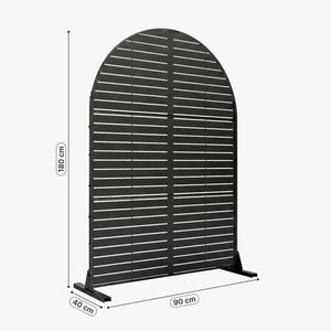 Scheidingswand Nodepp ronde boogvorm staal [casa.pro]