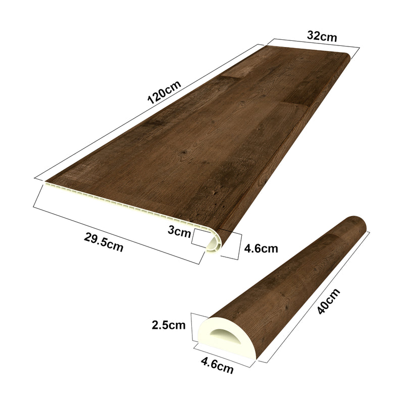 Maatschets Overzettreden stootborden set PVC NEU.HOLZ