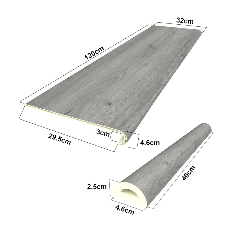 Maatschets Overzettreden stootborden set PVC NEU.HOLZ