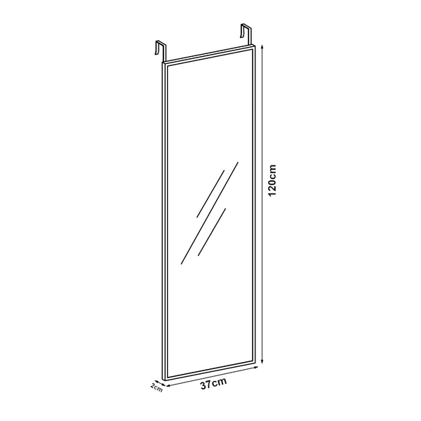 Passpiegel Lesina hangend 120x37x2 cm [en.casa]