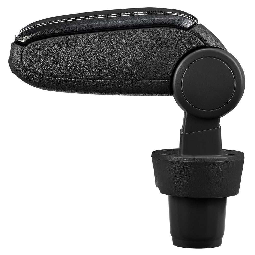 Middenarmsteun VW Up! - Armsteun met opbergvak - gewatteerd - zwart - grijs pro.tec - premiumXL
