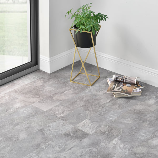 Design PVC laminaat zelfklevend set van 7 of 28 Slate Grey Oak