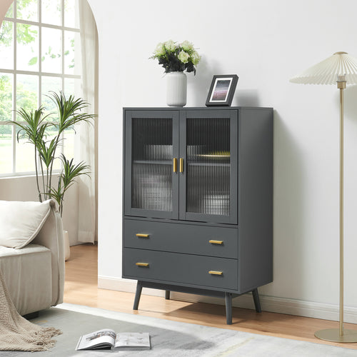 Vitrinekast Susa 120x80x40 cm [en.casa]