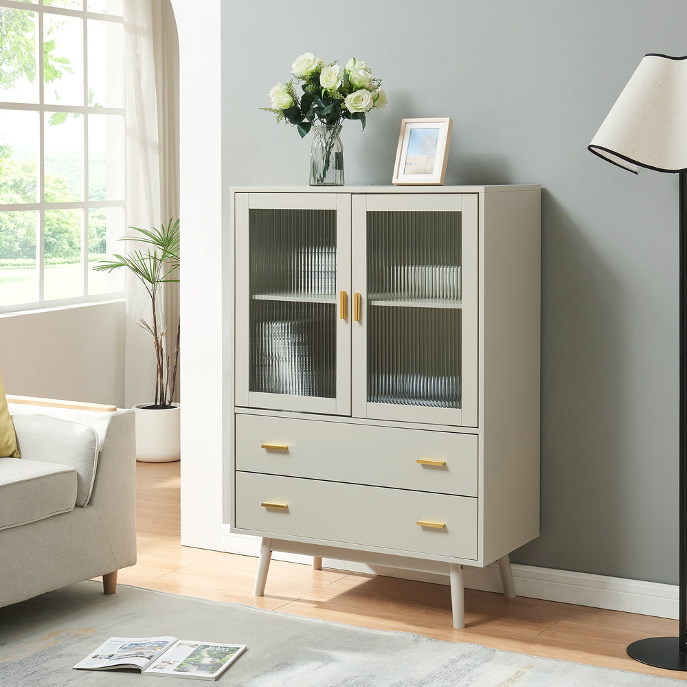 Vitrinekast Susa 120x80x40 cm [en.casa]