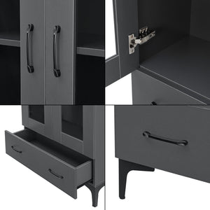 Vitrinekast Søndersø 115x70x31 cm [en.casa]