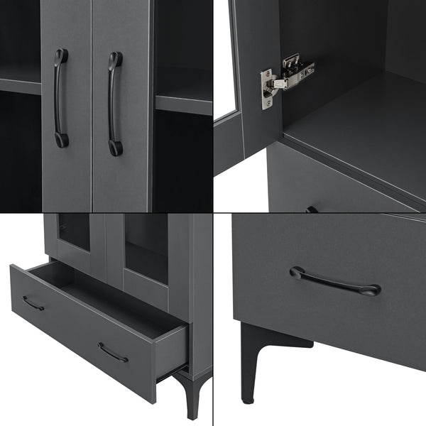 Vitrinekast Søndersø 115x70x31 cm [en.casa]