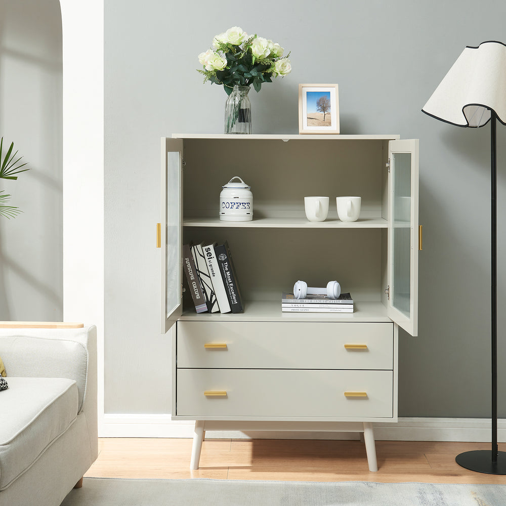 Vitrinekast Susa 120x80x40 cm [en.casa]