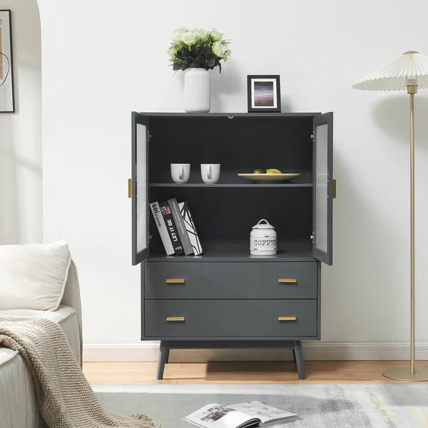 Vitrinekast Susa 120x80x40 cm [en.casa]