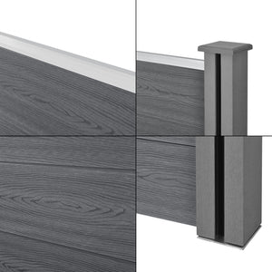 HKC Schuttingpaneel met palen - 8 varianten