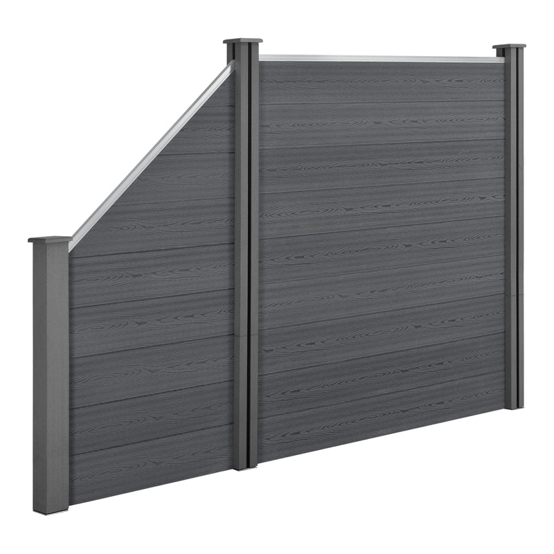 Maatschets HKC Schuttingpanelen set vierkant/schuin - 10 varianten