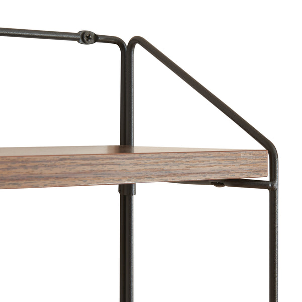 [en.casa] Wandrek Bømlo met 2 planken 47,5x42x14 cm - 2 varianten