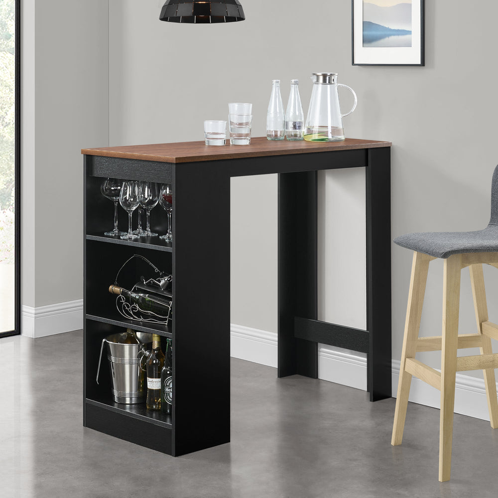 Bartisch Kouvola met 3 vakken 110x50x103 cm in verschillende kleuren [en.casa] - premiumXL