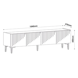 TV meubel Oppdal 45x154x37 cm [en.casa]