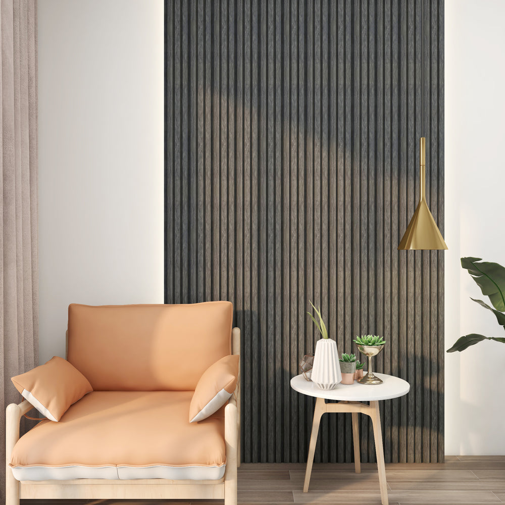 Wandpanelen Blaricum 3D set polystyreen 195x12,2 cm marmer grijs NEU.HOLZ