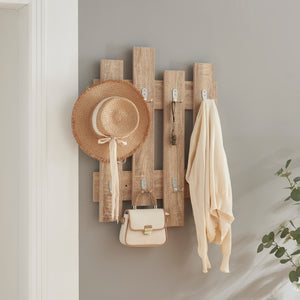 Wandkapstok Raseborg 80x60x3 cm [en.casa]