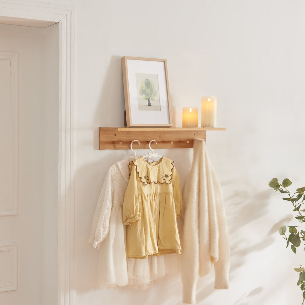 Wandgarderobe Fjord Bamboe [en.casa] - premiumXL