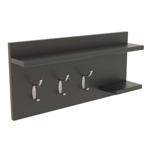 [en.casa] Wandkapstok Ånge met 2 planken 62x12x30 cm - 2 varianten