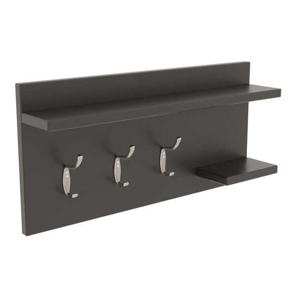 [en.casa] Wandkapstok Ånge met 2 planken 62x12x30 cm - 2 varianten