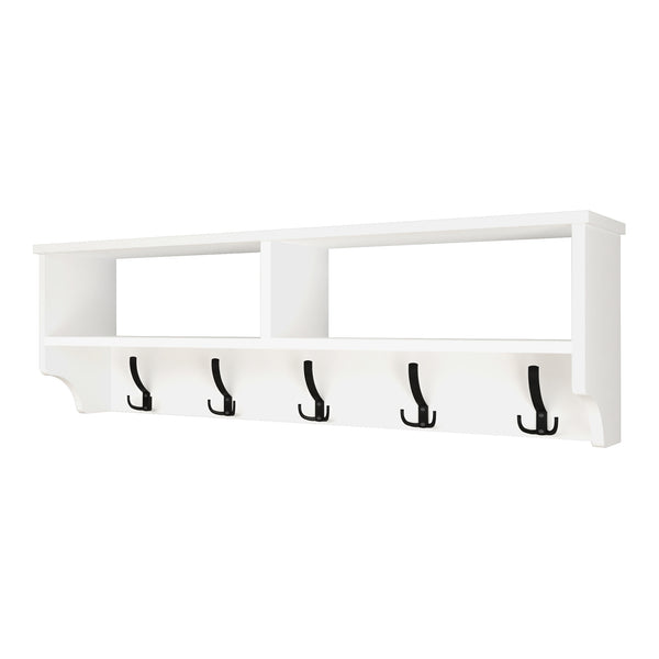 [en.casa] Wandkapstok Åstorp met 2 vakken 37x120x22 cm - 2 varianten