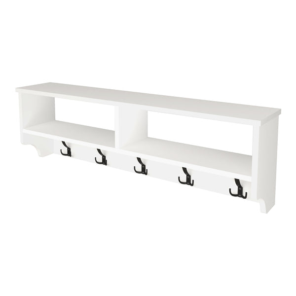 [en.casa] Wandkapstok Åstorp met 2 vakken 37x120x22 cm - 2 varianten